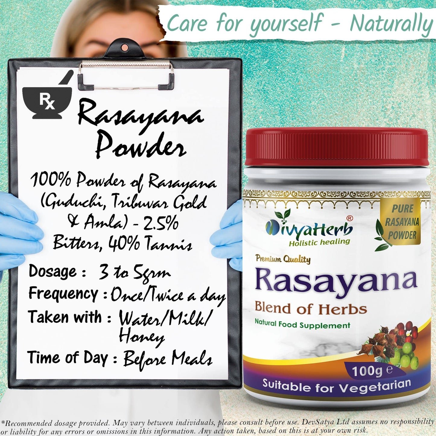 DivyaHerb Rasayana Powder 100grm, Natural, (Pack of 1)