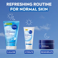 NIVEA Refreshing Day Face Cream SPF 15 (50ml), Hydrating Face Moisturiser with Aloe Vera and Hyaluronic Acid, Moisturiser with SPF for Normal Skin