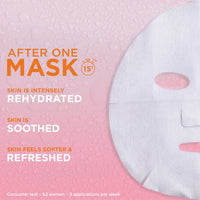 Garnier Moisture Bomb Chamomile and Hyaluronic Acid Sheet Mask, Hydrating & Soothing Face Mask, For Sensitive Skin, Biodegradable and Vegan Tissue, 28 g