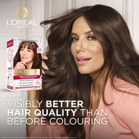 L'Oreal Paris L'Oréal Paris Excellence Crème Permanent Hair Dye, Radiant At-Home Hair Colour with up to 100% Grey Coverage, Pro-Keratin, Up to 8 Weeks of Colour, Colour: 4.02 Tempting Brunette