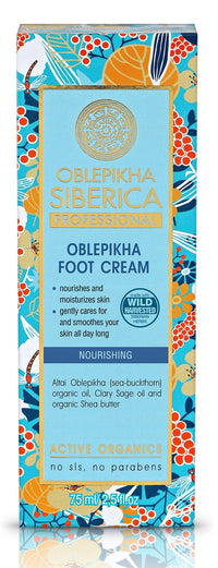Natura Siberica Oblepikha Foot Cream – Natural Hydration and Repair with Shea Butter – 75 ml