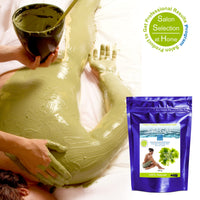 bleu & marine Bretania - 250g Detox Seaweed Body Mud Wrap | Anti-Aging & Skin Rejuvenating | Strong Detox Action | Inch-Loss Body Treatment | Solutions for Oily Skin & Acne, 250 g Pack of 1