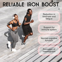 SuperSelf Gentle Iron Tablets 17mg - High Strength Iron Supplements for Women & Men with Vitamin C - Ferrous Iron Bisglycinate for High Absorption - 60 Vegan Tablets - Energy Tablets for Tiredness and Fatigue