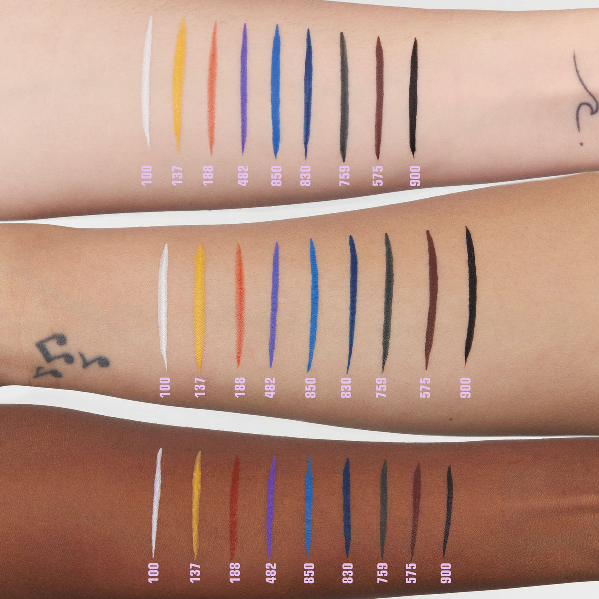 3INA MAKEUP - The Color Pen Eyeliner 850 - Blue Liquid Eyeliner 10h Longwear - Precise Felt Tip Matte Liner Sensitive Eyes