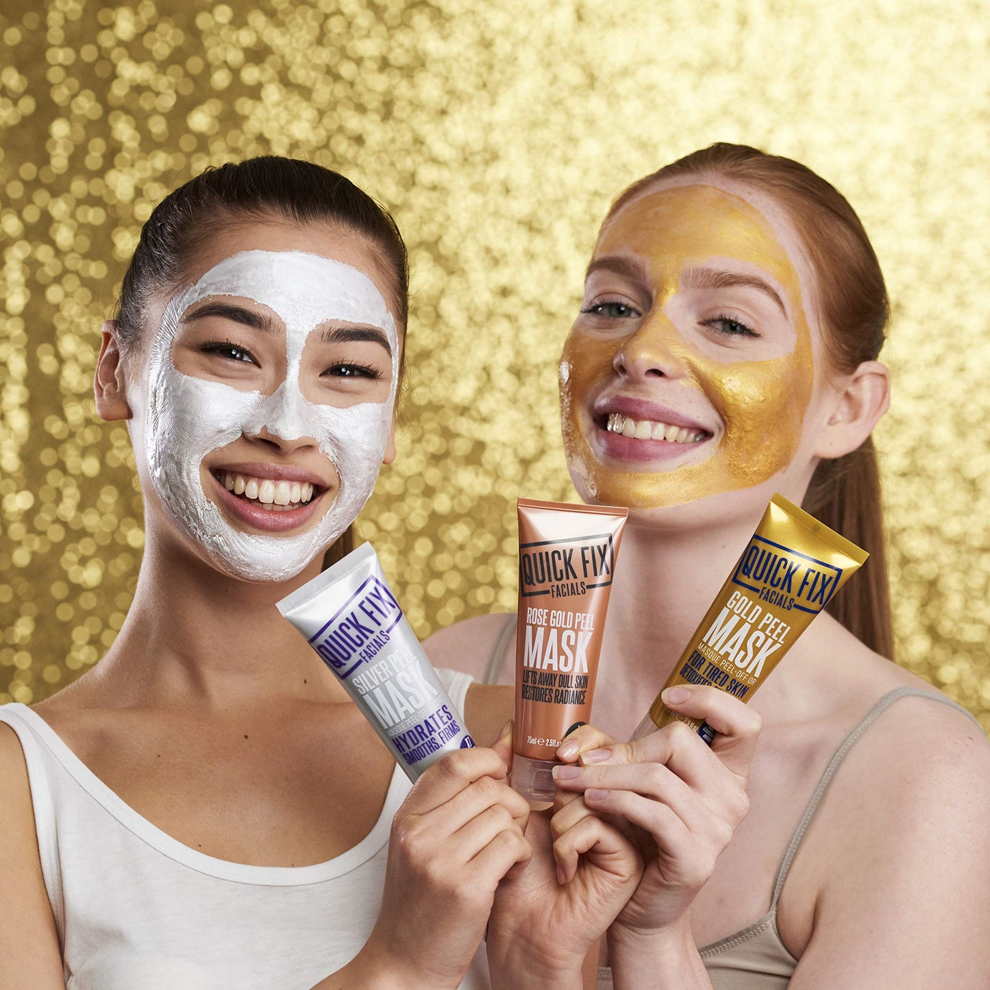 Quick Fix Facials Rose Gold Peel Face Mask, 75 ml