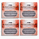 FYNE Super Ultra Thick Individual Eyelashes - 240 Eyelash Clusters - 8mm / 10mm / 12 mm Ultra Thick Natural Lashes - Volume Cluster Lashes - Durable False Eyelash Extensions - 4 Packs of Lashes