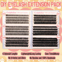 calphdiar Calphdiar Wispy Cluster Lashes D Curl Individual Eyelashes Natural Lash Clusters Fluffy Lashes Individual Cluster 476pcs Eye Lashes DIY Lash Extensions for Beginners(30+40+50+60+80+100D)