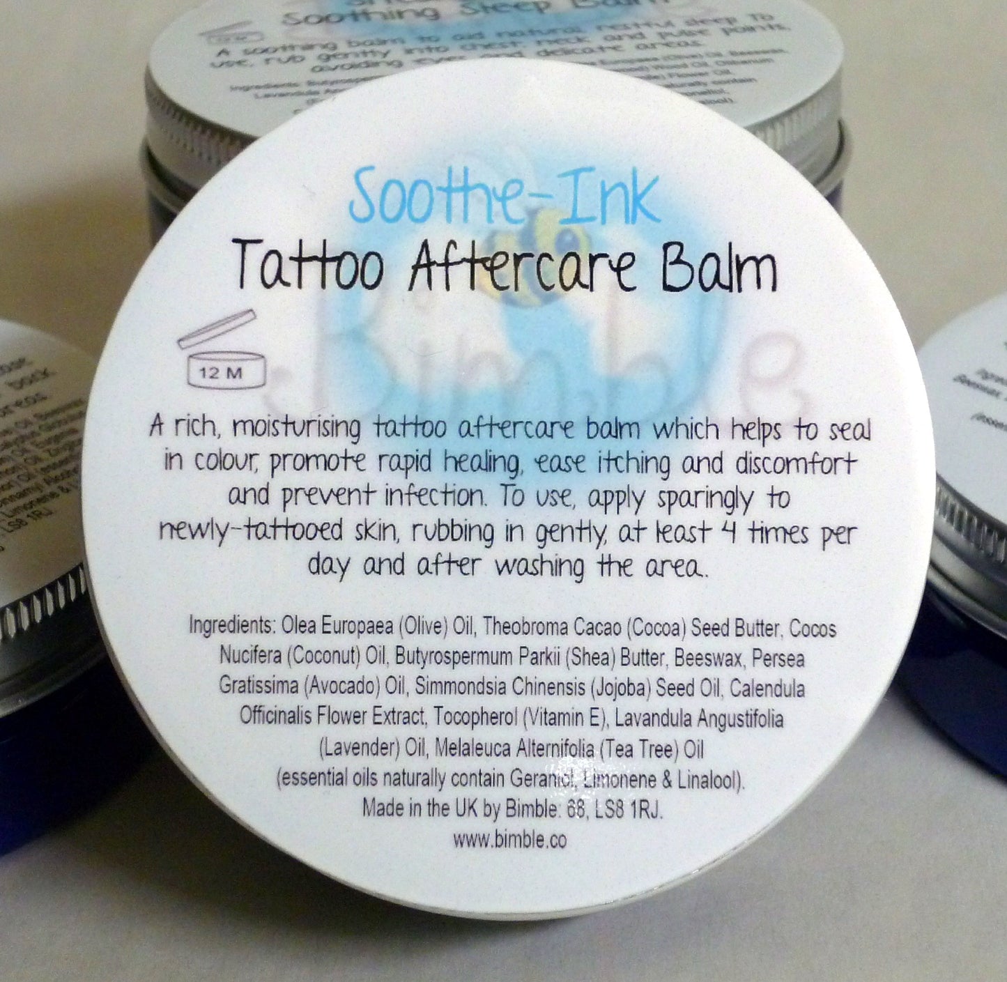 Bimble Soothe-Ink Tattoo Aftercare Balm (100ml)