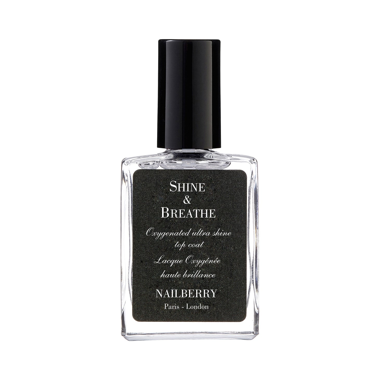Nailberry Shine & Breathe Oxygenated Top Coat 15 ml | Boosts the Vibrancy, Shine and Staying Power of your Polish