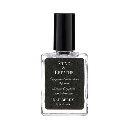 Nailberry Shine & Breathe Oxygenated Top Coat 15 ml | Boosts the Vibrancy, Shine and Staying Power of your Polish