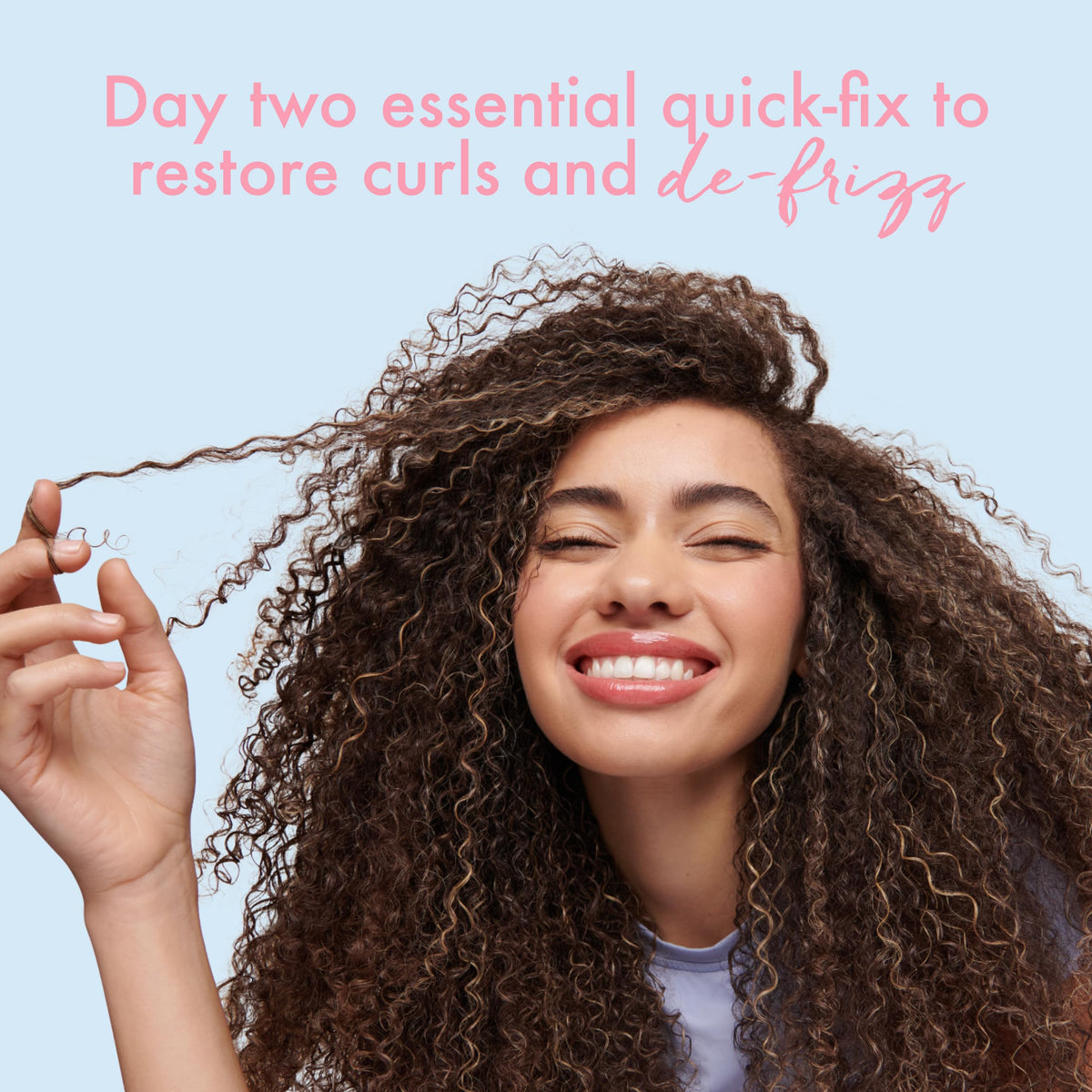 Umberto Giannini Thirsty Curls De-Frizzer Instant Anti-Frizz Transformation Cream 100ml - Vegan Curl Cream For Dry and Dehydrated Hair