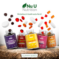 Nu U Nutrition Vitamin D3 Gummies 4000 IU Adults - 90 Gummies - 3 Months Supply - Delicious Natural Orange Flavour - High Strength Vitamin D (Cholecalciferol) Supplement - Vegetarian Chewable VIT D