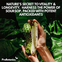 ProBotanics Organic Soursop Capsules | Full Spectrum 13500mg 30:1 Extract Per Serving | Potent Antioxidant & Immune Support - 60 Capsules