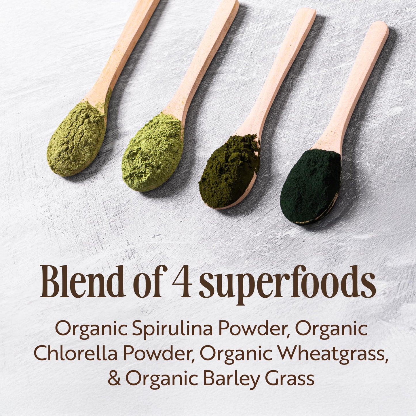 Sevenhills Wholefoods Organic Super Greens Blend 400g | with Spirulina, Chlorella, Wheatgrass, Barley Grass | Supports Skin, Immunity & Reduce Tiredness | 80 Servings | UK Made