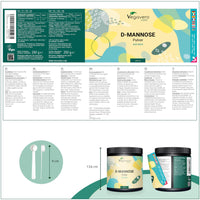 Vegavero Pure D-Mannose Powder 250 g | 4 Months’ Supply | 2000 mg per Day | NO Additives | 100% Naturally Sourced | Urinary Tract Infection | Vegan