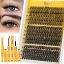 QUEWEL Clusters-Lashes Kit 30+40+50D Lash Clusters Mixed 10-16mm