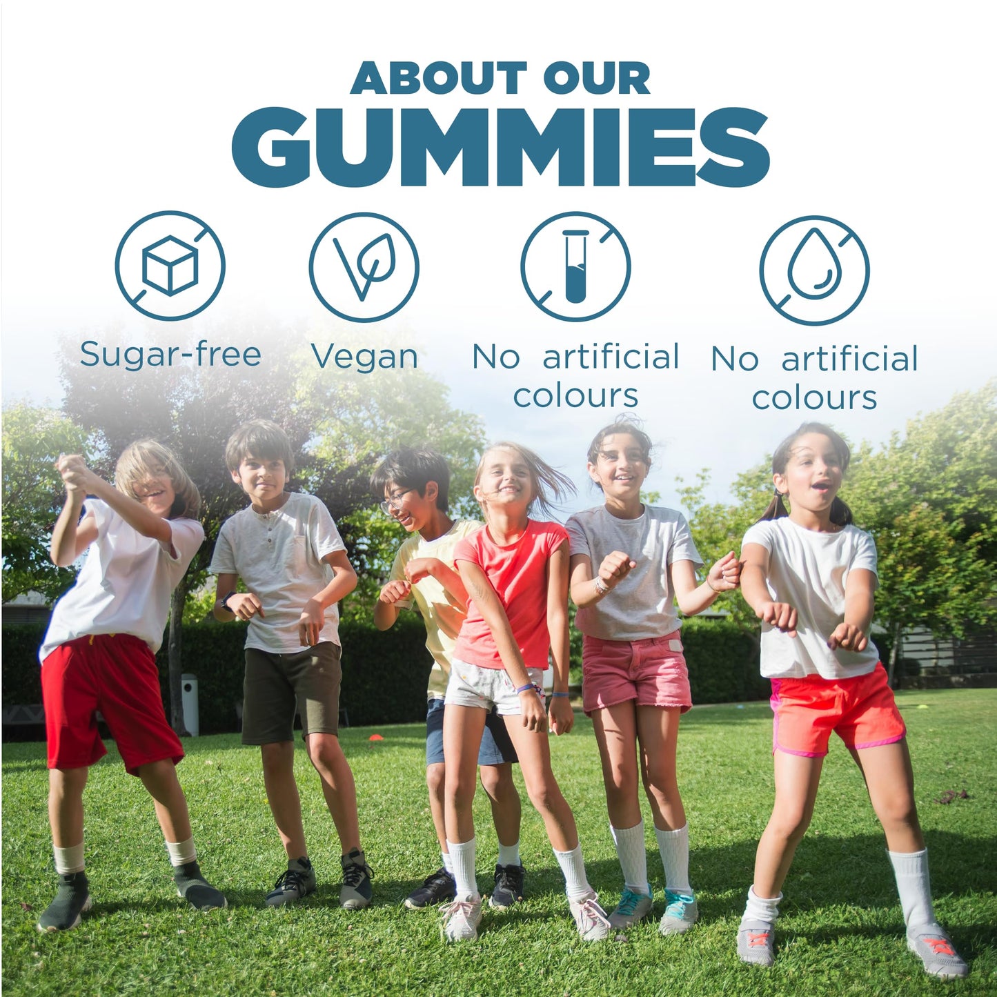Nutriburst Minions Mighty Bones Vitamins for Kids - Chewable Vitamin D3 + Calcium Gummies for Healthy Bone Development - Vegan + Sugar Free - Fruity Flavour - 60 Gummies