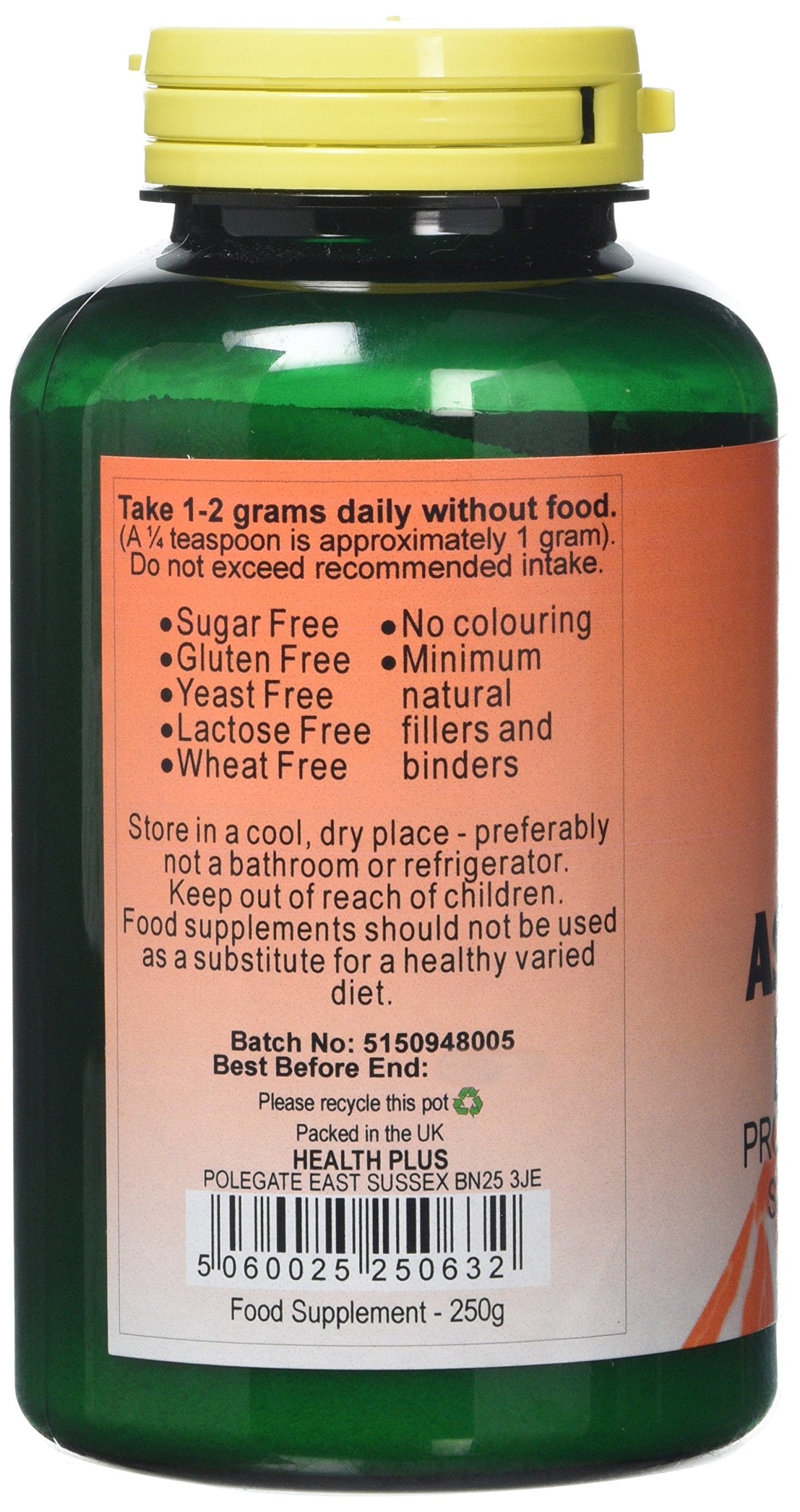 Health Plus Sodium Ascorbate Powder Vitamin C Supplement - 250g