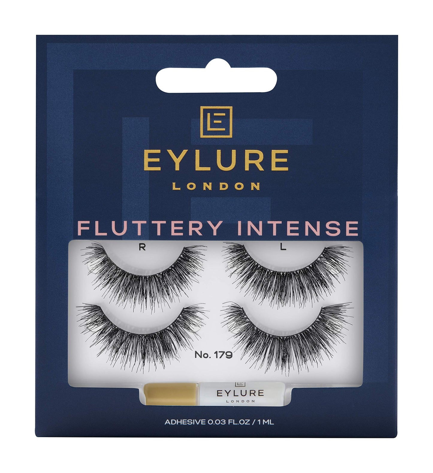 Eylure Fluttery Intense 179 Twin Pack, Black