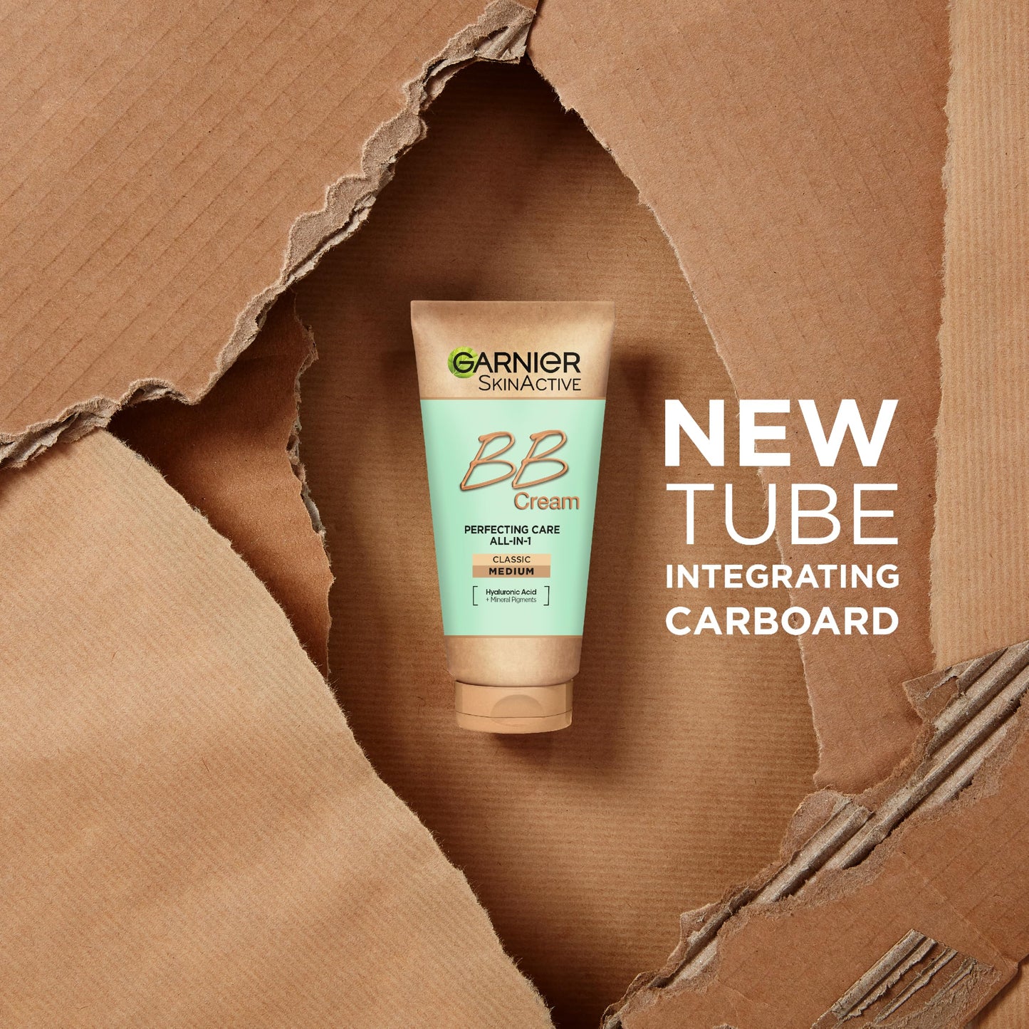 Garnier SkinActive Anti-Age BB Cream, Shade Medium, Tinted Moisturiser SPF 15, Softens Fine Lines & Firms Skin, With Hyaluronic Acid, Aloe & Mineral Pigments, 50 m