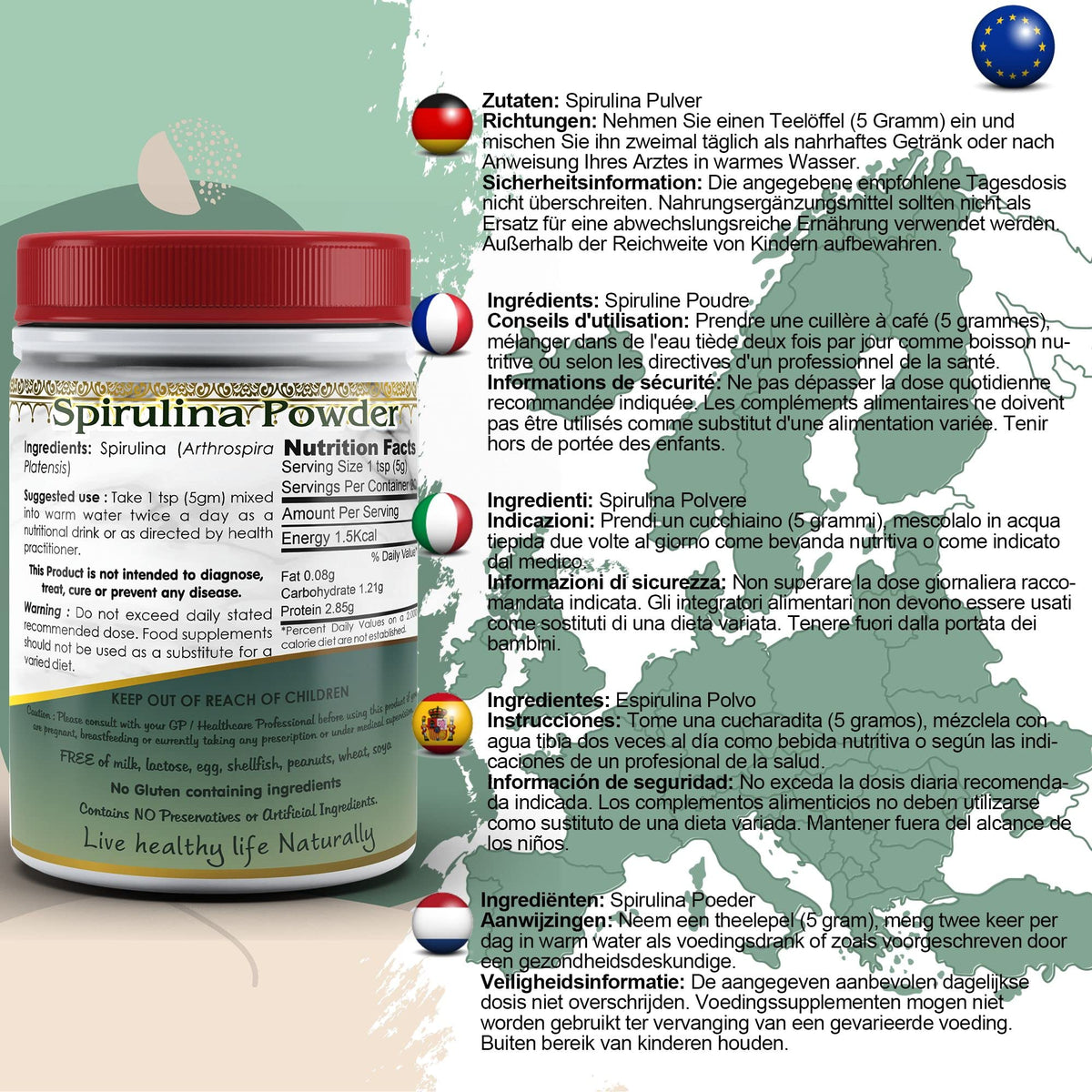 DivyaHerb Spirulina Powder