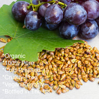 Feelia - Organic Grapeseed Oil - Cold Pressed, Rich in Antioxidants, Fast Absorbing - Lightweight, 100% Pure & Organic