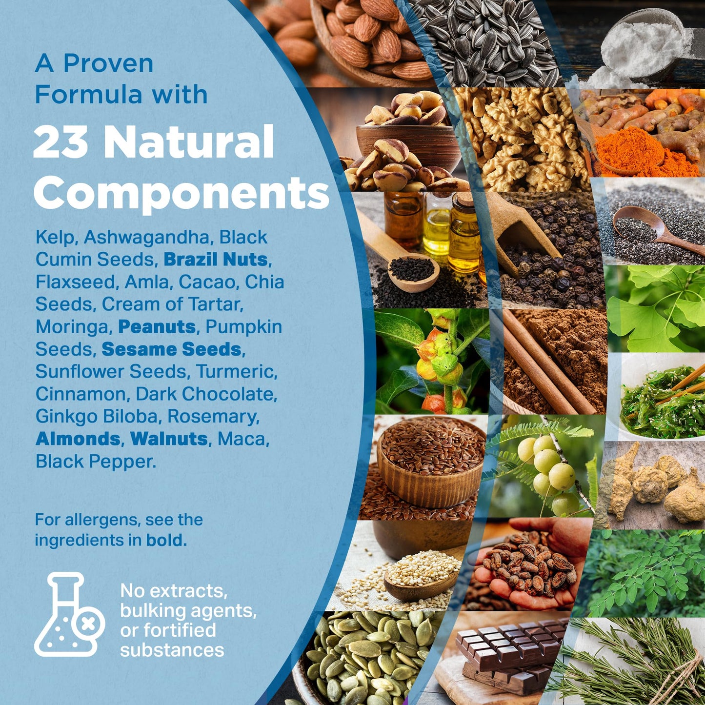 STRENGTH & SPICES100% Natural Vegan Food Supplements Strength & Spices Natural Thyroxine, Thyroid Supplement for Better Mood and Energy, Hormone Balance for Women and Men, Rich in Maca Root, Kelp, Ashwagandha and Brazil Nuts, 1000mg, 60 Capsules, Refill