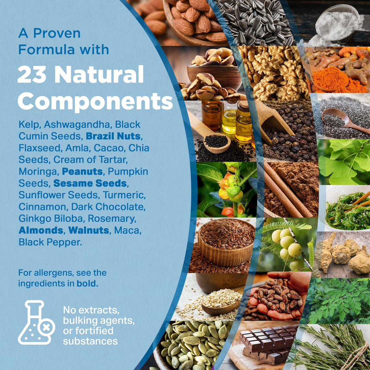 STRENGTH & SPICES100% Natural Vegan Food Supplements Strength & Spices Natural Thyroxine, Thyroid Support Supplement for Better Mood and Energy, Hormone Balance for Women and Men, Rich in Maca Root, Kelp, Ashwagandha and Brazil Nuts, 1000mg, 60 Capsules