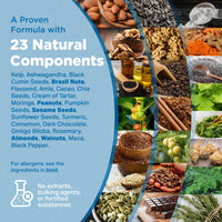 STRENGTH & SPICES100% Natural Vegan Food Supplements Strength & Spices Natural Thyroxine, Thyroid Support Supplement for Better Mood and Energy, Hormone Balance for Women and Men, Rich in Maca Root, Kelp, Ashwagandha and Brazil Nuts, 1000mg, 60 Capsules