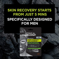 L’Oréal Paris men expert L'Oreal Paris Men Expert Pure Charcoal Purifying Tissue Mask, 30 g