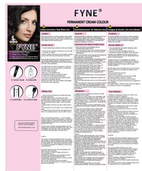 FYNE Dark Brown Permanent Hair Dye for Women - Home Hair Colour Cream with Built-in Conditioner - Gentle, Long-Lasting, Easy to Use, Suitable for All Hair Types - Achieve Salon-Quality Results at Home