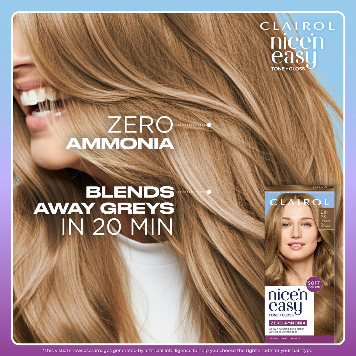 Clairol Nice'n Easy Tone+Gloss Semi Permanent Hair Dye - 700/91 Dark Blonde