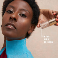 3INA MAKEUP - The No-Rules Cream Highlighter 512 - Liquid Highlighter Pearly gold for Eyes Lips & Cheeks w Sweet Almond Oil