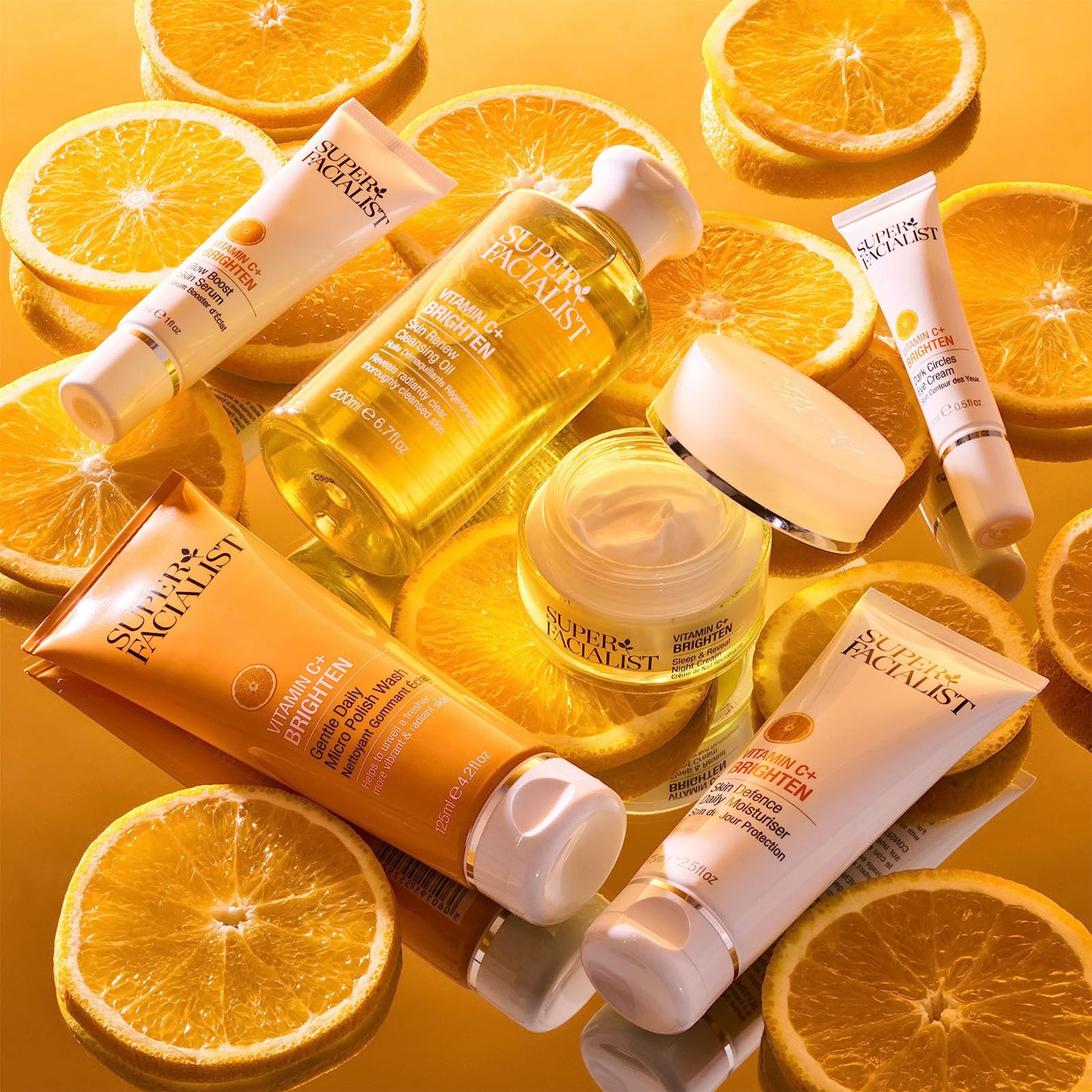 Super Facialist - Vitamin C + Brighten Dark Circle Eye Cream, Revive & Brighten The Under Eye Area, Boosted with Caffeine & Light Diffusers, Fragrance Free, 15ml