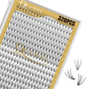 320Pcs Individual Lashes QUEWEL Cluster Lashes 10D+20D D Curl MIX12-18mm Individual Lash Extension Lash Clusters DIY Eyelash Extensions For Home Use (10D+20D D MIX12-18mm)