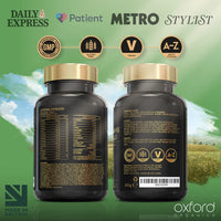 A-Z Multivitamins and Minerals boosted with Turmeric - 180 Vegan Multivitamin Tablets for Women & Men - One a day - 27 Key Nutrients - 100% NRV Multivitamin with Iron, Zinc, Vitamins B, C, D - UK Made