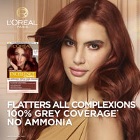 L'Oreal Paris L’Oréal Excellence Permanent Hair Dye Colouring Cream, 100% Grey Coverage, With Pro-Keratin, Ammonia-Free, Universal Nudes, 5UR Red
