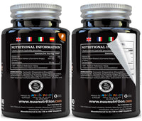 Nu U Nutrition Turmeric Curcumin Capsules (Liquid) with Vitamin D | 185 More Bioavailability NovaSOL® Curcumin | High Strength Vegetarian Premium Liquid Turmeric Curcumin not Tablets Made in The UK