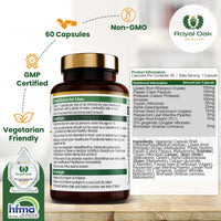 Royal Oak Health Digestive Enzymes - Broad Spectrum 10 in-1 Formula - with Amylase, Protease, Lipase, Papain & Bromelain - 60 Vegan Capsules, UK Made