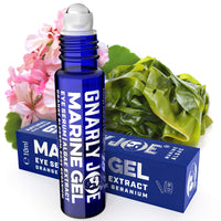 TRADEMARK GNARLY JOE EST.MMXVII Gnarly Joe Eye Serum for Men - 10ml - Hyaluronic Gel With Cooling Rollerball Applicator - Rejuvenates Tired Eyes, Puffiness and Dark Circles - Eye Bags Remover - Mens Eye Roll On - Mens Eye Serum