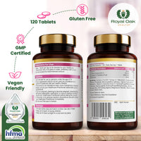 Premium Cranberry Concentrate 25,000mg with D-Mannose & Vitamin C |4 Month Supply x120 Tablets | Non-GMO, Gluten Free, Cranberries Fruit Extract Supplement for Women| UK Made by Royal Oak Health