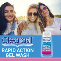 Clearasil Acne Face Wash, 150ml, Salicylic Acid Gel, Day and Night, Acne, Spot Wash, Pore Cleanser, Rapid Action, Clearer Skin In 12 Hours, Spot Treatments, Skin Care
