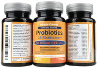 Powerful 50 Billion CFU Probiotics - 18 Strains, Stomach Acid Resistant, Shelf Stable | Highest Strength Bacterial Cultures – Keeps Digestive System Healthy | 60 Vegan Capsules for Men and Women