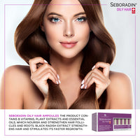 SEBORADIN OILY HAIR Serum Ampoules 14 x 5,5 ml Anti Hair Loss Serum Chronic Hair Loss and Thinning Treatment Natural Extracts and Vitamins Hair & Scalp Treatment Hair Care & Products