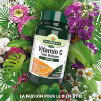 natures aid Natures Aid Vitamin C, Time Release 30 Tablets, 1000 mg (with Citrus Bioflavonoids, Slow Release, for the Normal Function of the Immune System, Vegan Society Approved, Made in the UK)