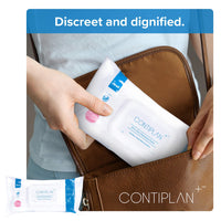 CONTIPLAN Incontinence Cleansing Cloths with Barrier Cream - All in One Cleansing Wipes Cleanses, Soothes and Moisturises - Pack of 25 Cloths
