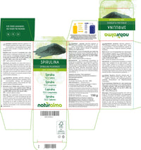 Spirulina (Spirulina platensis or Arthrospira platensis) Thallus (Seaweed) NATURALMA | 150 g | 300 Tablets of 500 mg | Food Supplement | Natural and Vegan