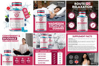 Nutri-things Magnesium Glycinate Gummies Adult - Mixed Berry Flavor, 400mg High Absorption Magnesium Chewable for Stress Relief, Sleep & Muscle Relaxation - Non-GMO, Gluten-Free - 60 Count, 30-Day Supply