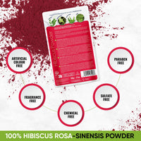 Davis Finest Organic Hibiscus Powder 100g, Hair & Skin, Facial Mask, Face Pack, Hair Growth, Shine & Condition