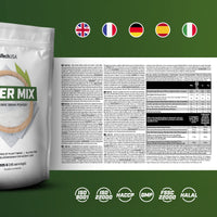 BioTechUSA Fiber Mix, Drink Powder with Different Types of Plant fibers, 225 g, Unflavored